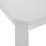 Travis Youth 5PC Dining Set with Table and 4 Chairs in White - Tampa Furniture Outlet