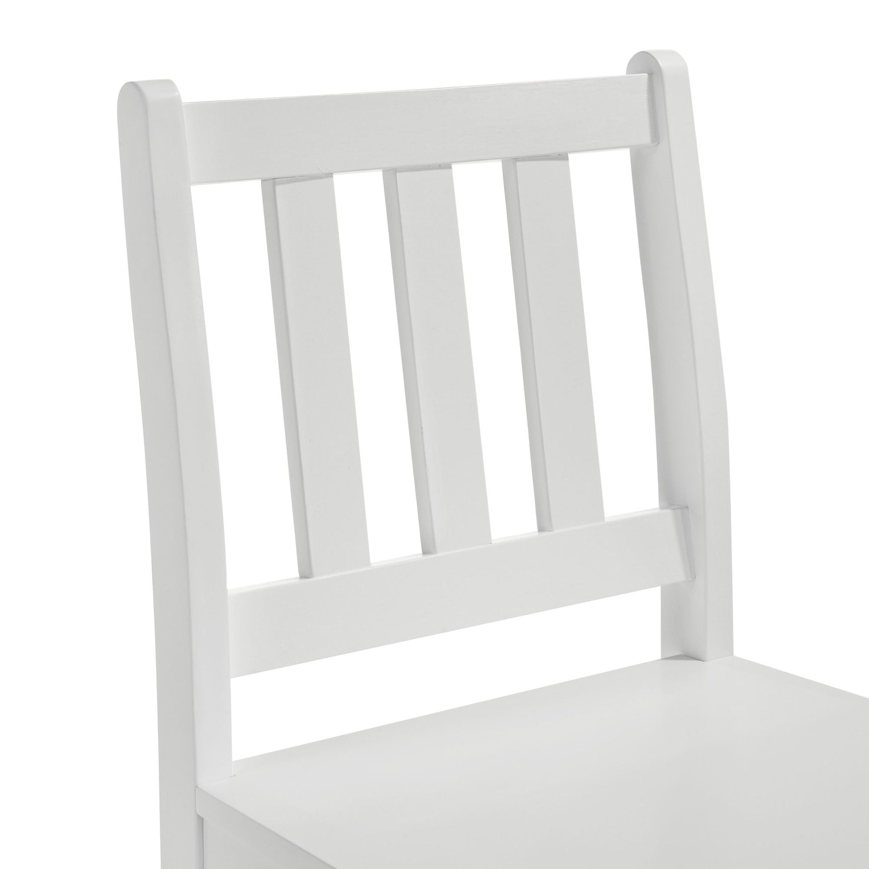 Travis Youth 5PC Dining Set with Table and 4 Chairs in White - Tampa Furniture Outlet