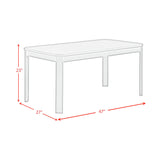 Travis Youth 5PC Dining Set with Table and 4 Chairs in White - Tampa Furniture Outlet