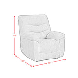 Trifecta P3 Recliner W/Heat Massage, zero gravity, memory foam in Sefi Puppy - Tampa Furniture Outlet