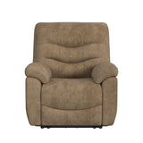Trifecta P3 Recliner W/Heat Massage, zero gravity, memory foam in Sefi Puppy - Tampa Furniture Outlet