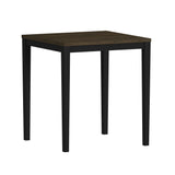 Tulane 5pc Counter Table & 4 Counter Chairs with Beige Fabric in Oak & Black - Tampa Furniture Outlet