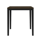 Tulane 5pc Counter Table & 4 Counter Chairs with Beige Fabric in Oak & Black - Tampa Furniture Outlet