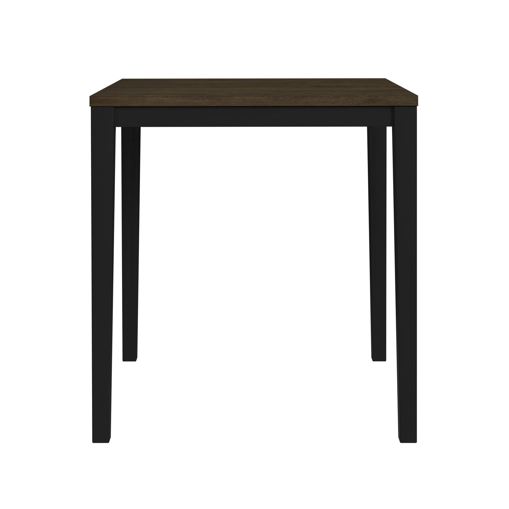 Tulane 5pc Counter Table & 4 Counter Chairs with Beige Fabric in Oak & Black - Tampa Furniture Outlet