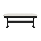 Tulane 6PC Dining Set with Table, 4 Chairs, and Bench in Oak and Black - Tampa Furniture Outlet