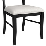Tulane 6PC Dining Set with Table, 4 Chairs, and Bench in Oak and Black - Tampa Furniture Outlet