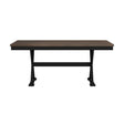 Tulane 6PC Dining Set with Table, 4 Chairs, and Bench in Oak and Black - Tampa Furniture Outlet
