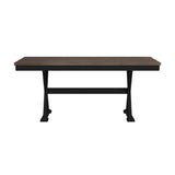 Tulane 6PC Dining Set with Table, 4 Chairs, and Bench in Oak and Black - Tampa Furniture Outlet