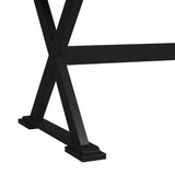 Tulane 6PC Dining Set with Table, 4 Chairs, and Bench in Oak and Black - Tampa Furniture Outlet