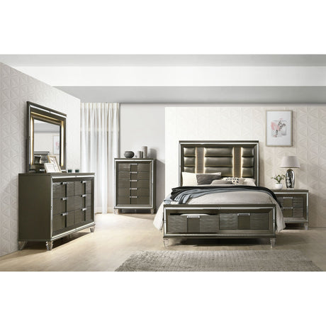 Twenty Nine 6-Drawer Dresser w/ Mood Lighting Mirror – SKU TN600DRMR | Elements