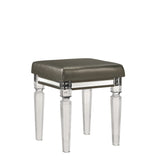 Twenty Nine Dressing Stool W/Acrylic Leg - Tampa Furniture Outlet