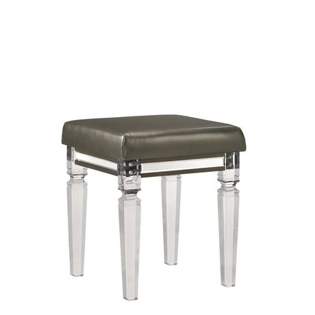 Twenty Nine Dressing Stool W/Acrylic Leg - Tampa Furniture Outlet
