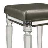 Twenty Nine Dressing Stool W/Acrylic Leg - Tampa Furniture Outlet
