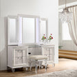 Twenty Nine Dressing Set w/LED & USB Plug in White with Stool – SKU TN700VT | Elements