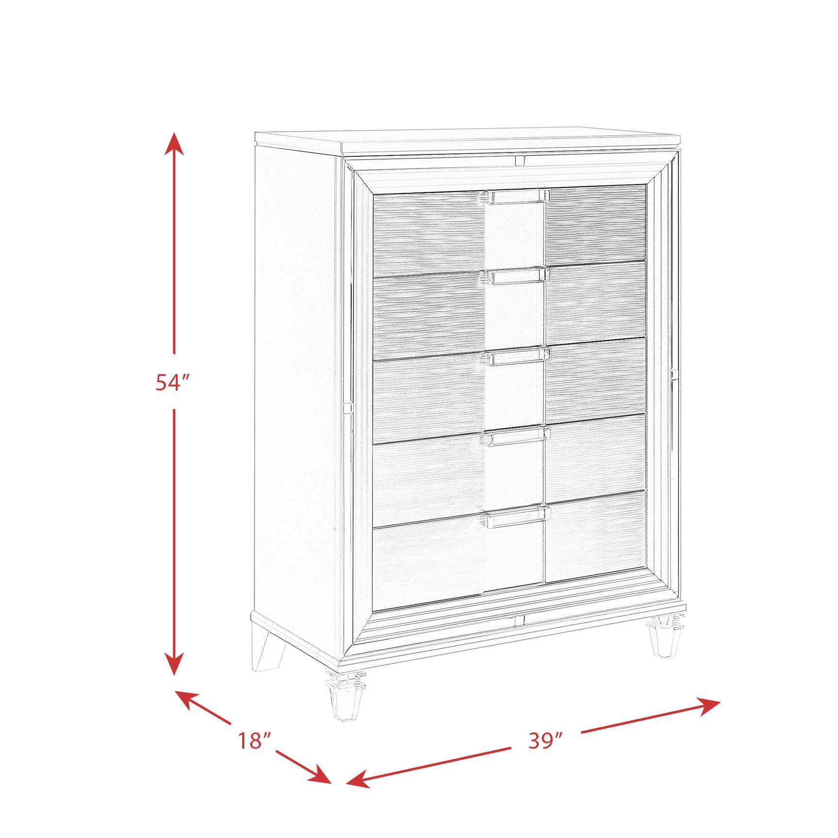 Twenty Nine Chest White - Tampa Furniture Outlet