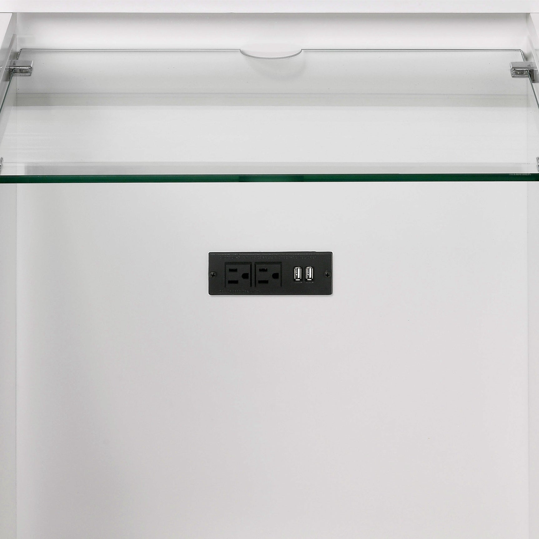Twenty Nine Dressing Set w/LED & USB Plug White - Tampa Furniture Outlet