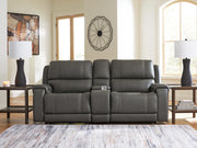 Tampa Furniture Outlet - Ashley Furniture - 5Z - Pittson Sectional - 3-Piece Power Reclining Sectional Loveseat with Console - PCU12600S2