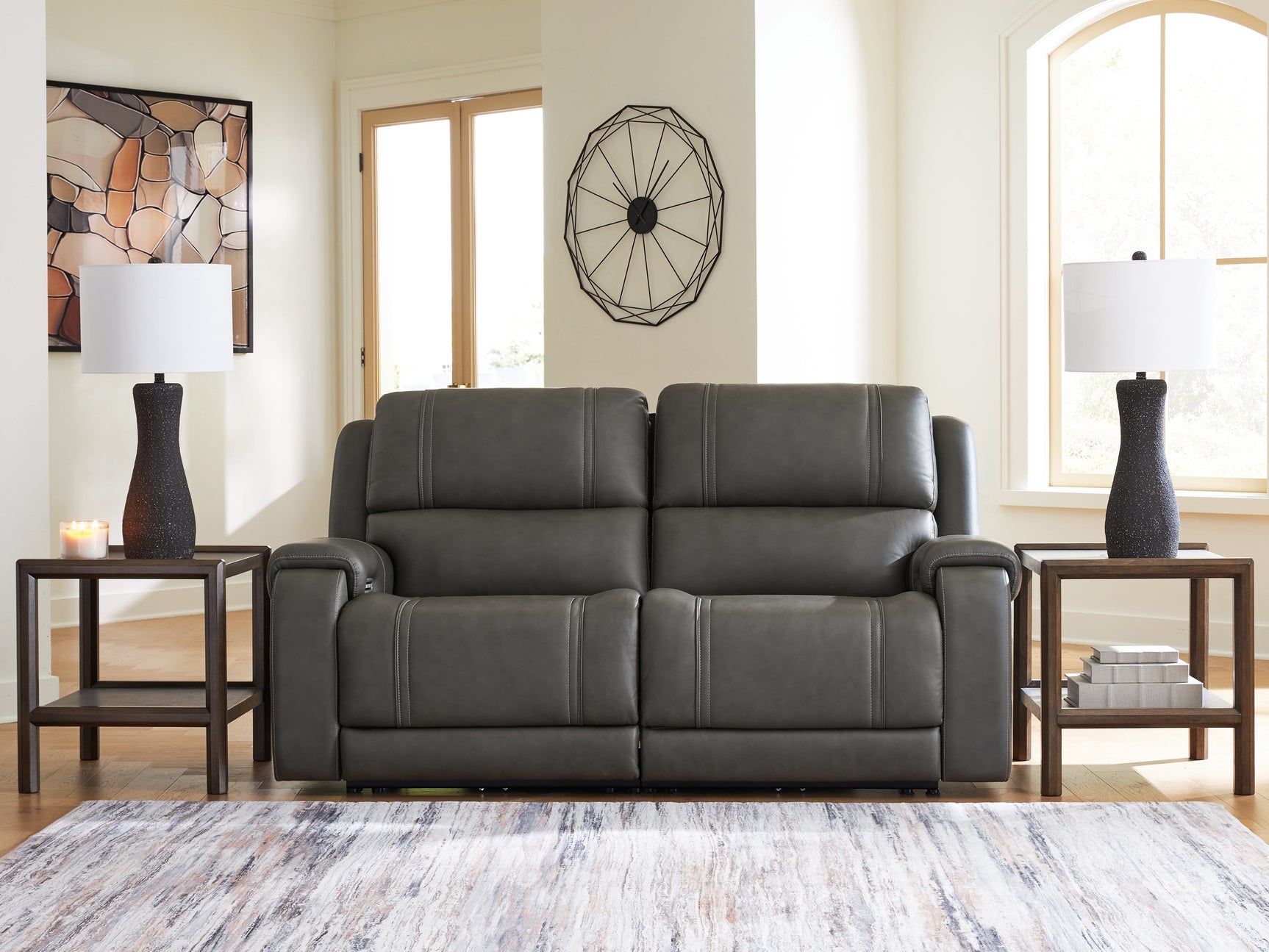 Tampa Furniture Outlet - Ashley Furniture - 5Z - Pittson Sectional - 2-Piece Power Reclining Sectional Loveseat - PCU12600S1