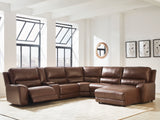 Tampa Furniture Outlet - Ashley Furniture - DeepWakes Sectional - 6-Piece Power Reclining Sectional with Chaise / Canyon - PCU62607S6