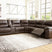 Tampa Furniture Outlet - Ashley Furniture - Dunleith Sectional - 7-Piece Power Reclining Sectional / Chocolate - U71604S7