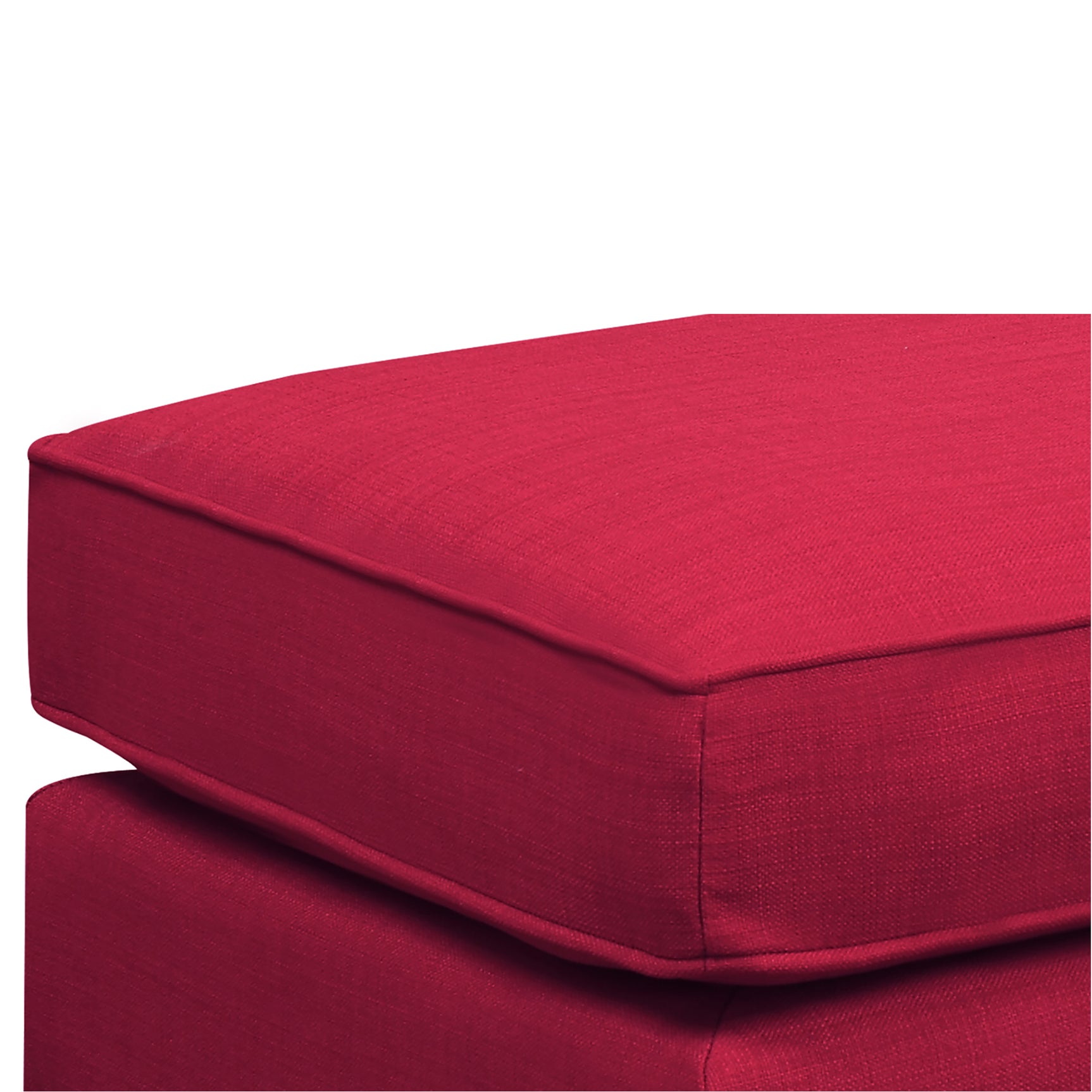 Erica 497 Ottoman W/Chrome Nail Heirloom Berry (ISTA 3) - Tampa Furniture Outlet