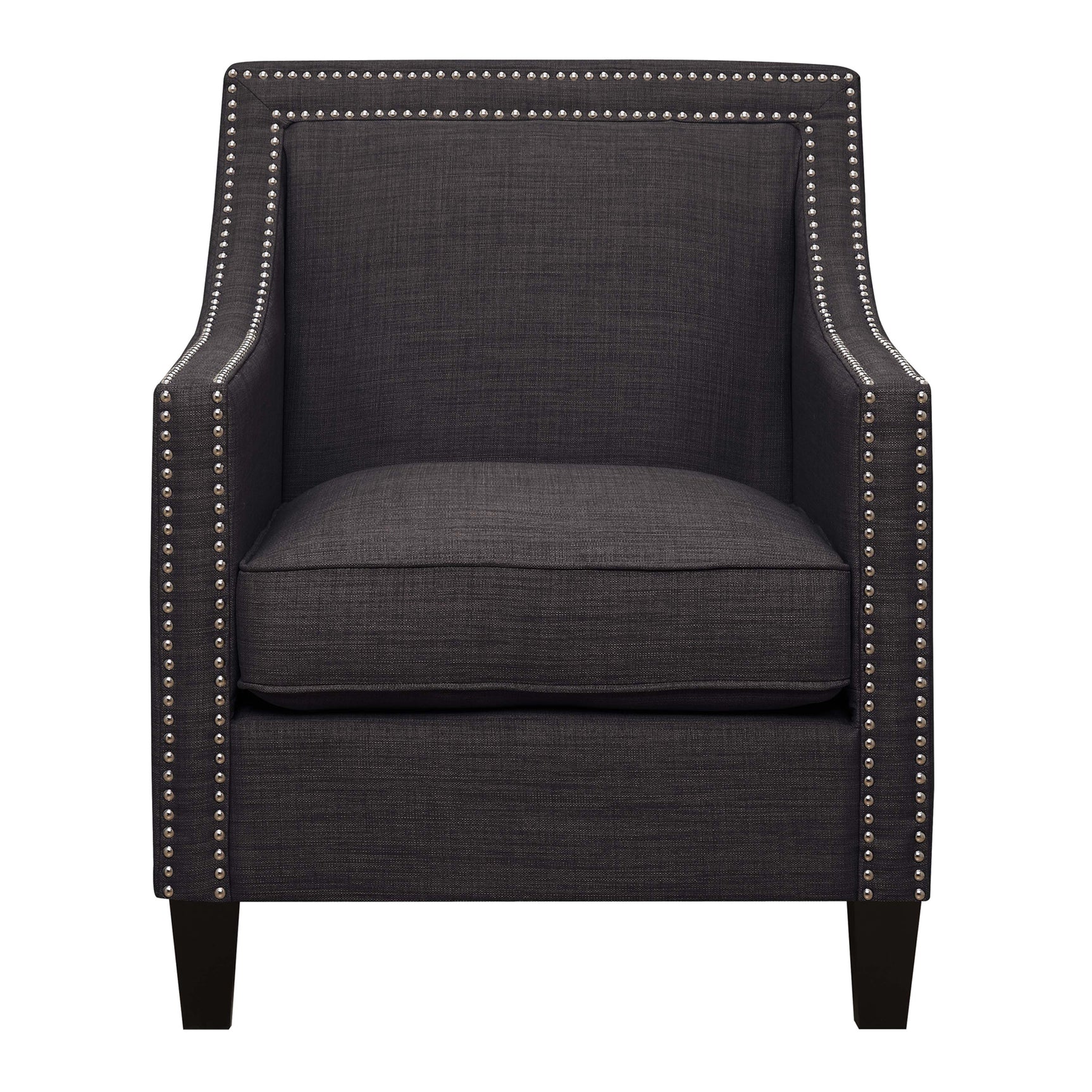 Erica 497 Chair W/Chrome Nails Heirloom Charcoal (ISTA 3) - Tampa Furniture Outlet