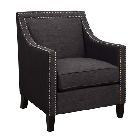 Erica 497 Chair W/Chrome Nails Heirloom Charcoal (ISTA 3) - Tampa Furniture Outlet