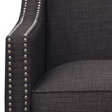 Erica 497 Chair W/Chrome Nails Heirloom Charcoal (ISTA 3) - Tampa Furniture Outlet