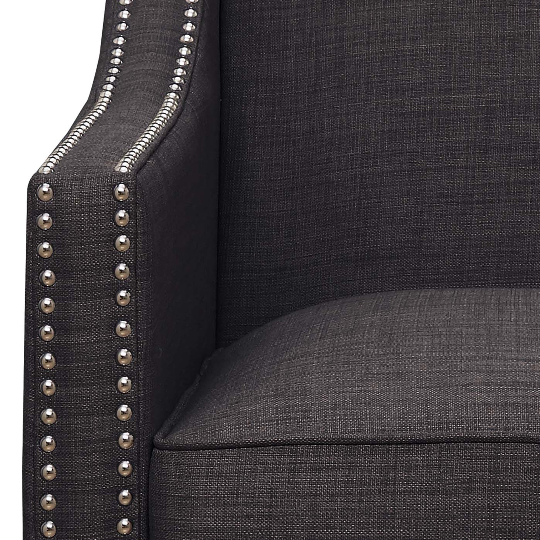 Erica 497 Chair W/Chrome Nails Heirloom Charcoal (ISTA 3) - Tampa Furniture Outlet
