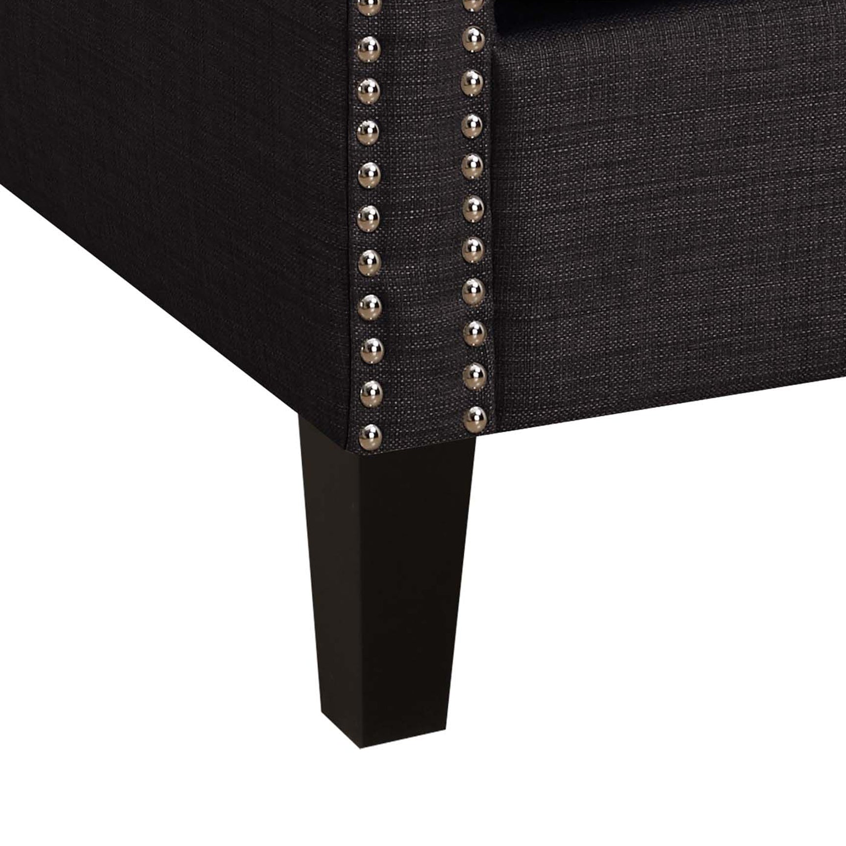 Erica 497 Chair W/Chrome Nails Heirloom Charcoal (ISTA 3) - Tampa Furniture Outlet