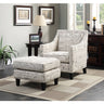 Erica 497 Ottoman W/Chrome Nail French Script (ISTA 3) – SKU UER636000CA | Elements