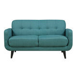Hadley 4480 Love Seat Heirloom Teal w/No Pillow - Tampa Furniture Outlet