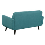 Hadley 4480 Love Seat Heirloom Teal w/No Pillow - Tampa Furniture Outlet