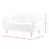 Hadley 4480 KD Love Seat Heirloom Charcoal w/No Pillows
