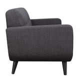 Hadley 4480 KD Love Seat Heirloom Charcoal w/No Pillows - Tampa Furniture Outlet