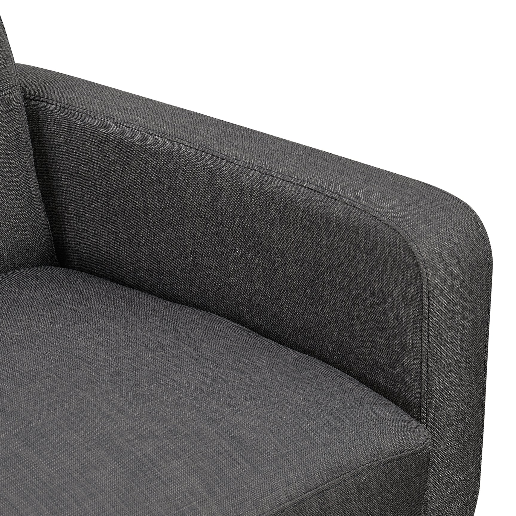 Hadley 4480 KD Love Seat Heirloom Charcoal w/No Pillows - Tampa Furniture Outlet