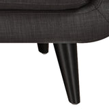 Hadley 4480 KD Love Seat Heirloom Charcoal w/No Pillows - Tampa Furniture Outlet