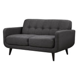 Hadley 4480 KD Love Seat Heirloom Charcoal w/No Pillows - Tampa Furniture Outlet