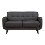 Hadley 4480 KD Love Seat Heirloom Charcoal w/No Pillows - Tampa Furniture Outlet