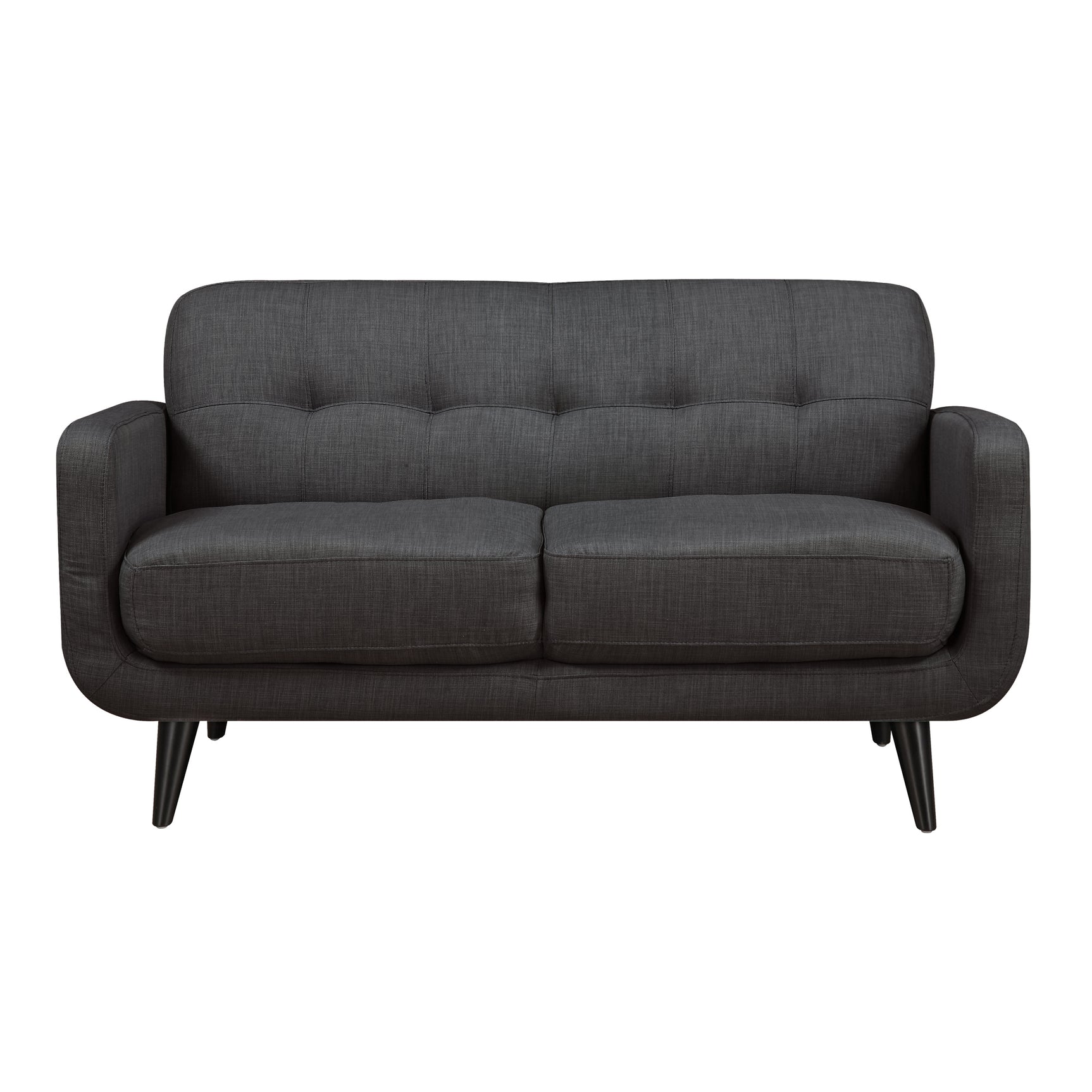Hadley 4480 KD Love Seat Heirloom Charcoal w/No Pillows - Tampa Furniture Outlet