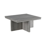 Uster Coffee Table W/Four storage Stools Grey