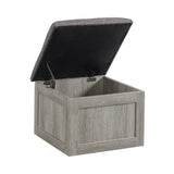 Uster Coffee Table W/Four storage Stools Grey