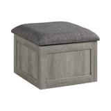 Uster Coffee Table W/Four storage Stools Grey