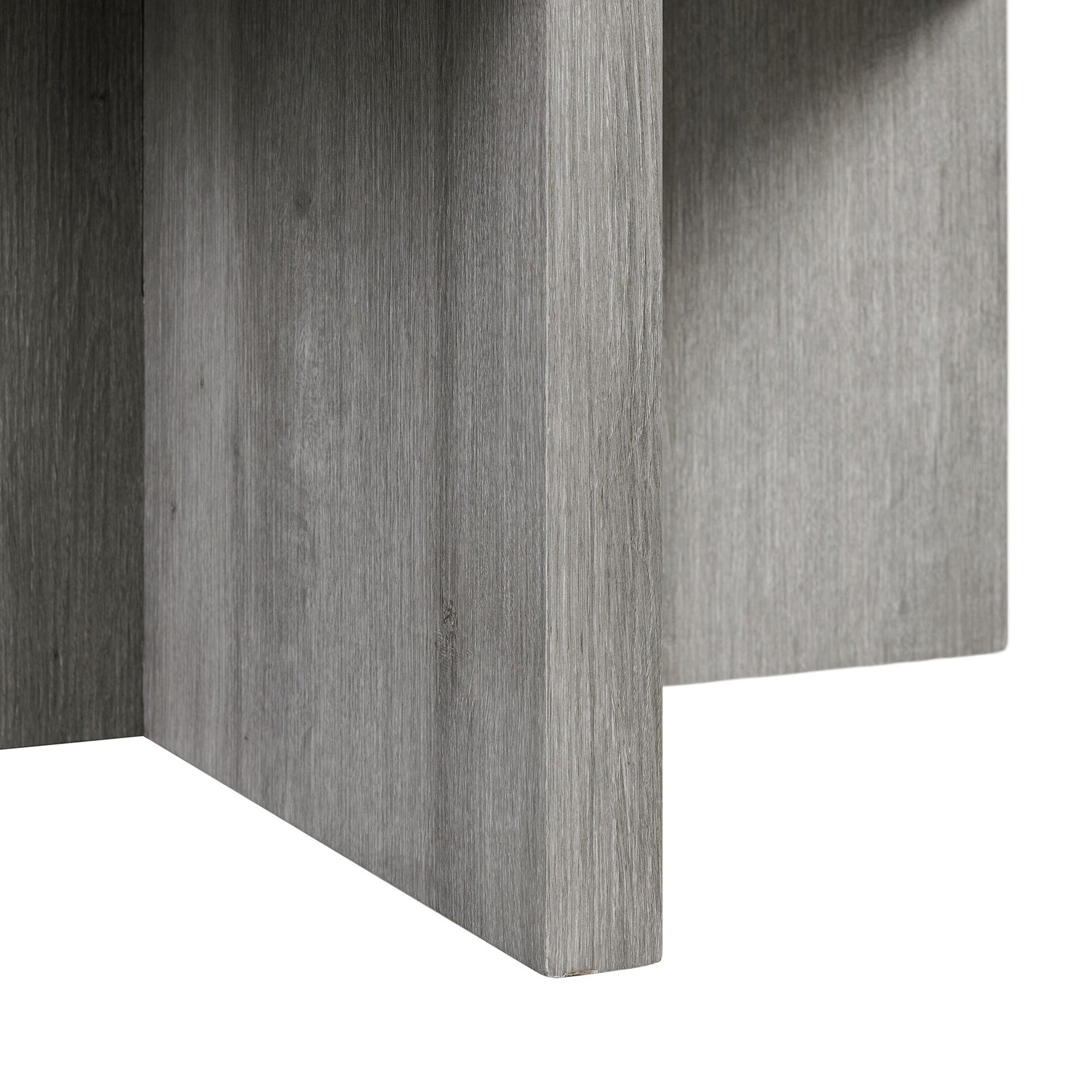 Uster Coffee Table W/Four storage Stools Grey - Tampa Furniture Outlet