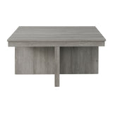 Uster Coffee Table W/Four storage Stools Grey - Tampa Furniture Outlet