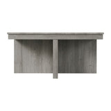 Uster Coffee Table W/Four storage Stools Grey - Tampa Furniture Outlet