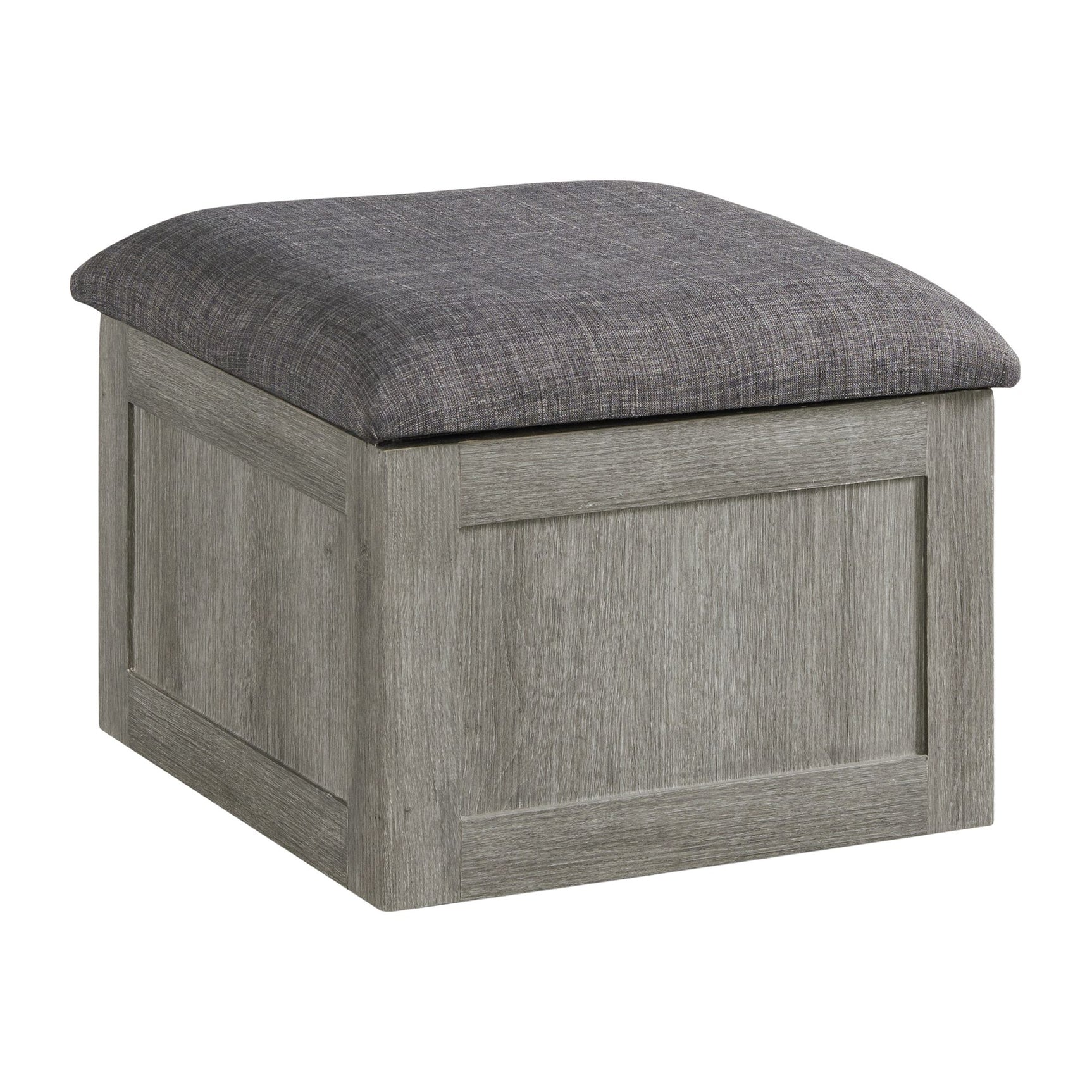 Uster Coffee Table W/Four storage Stools Grey - Tampa Furniture Outlet