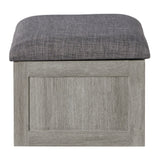 Uster Coffee Table W/Four storage Stools Grey - Tampa Furniture Outlet