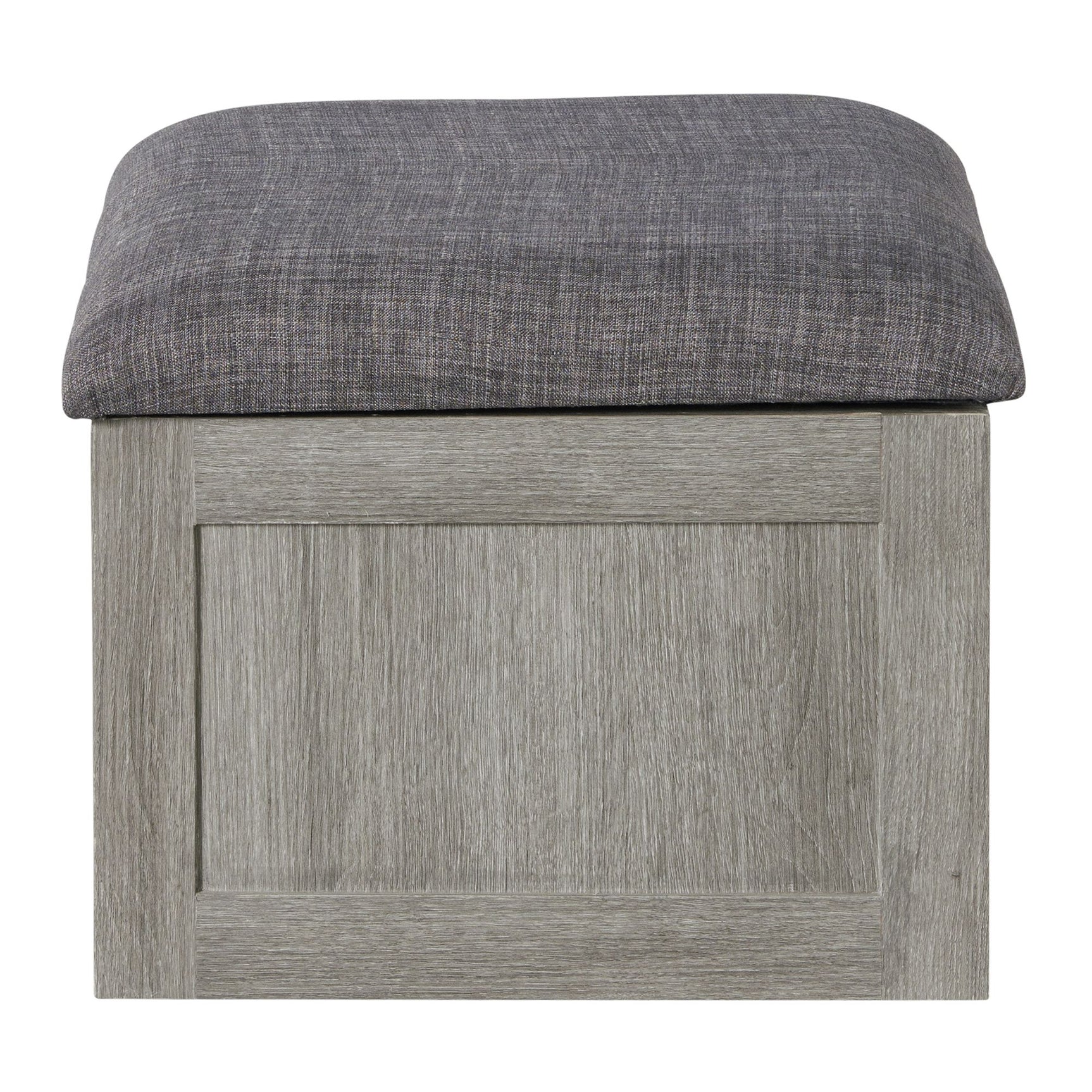 Uster Coffee Table W/Four storage Stools Grey - Tampa Furniture Outlet
