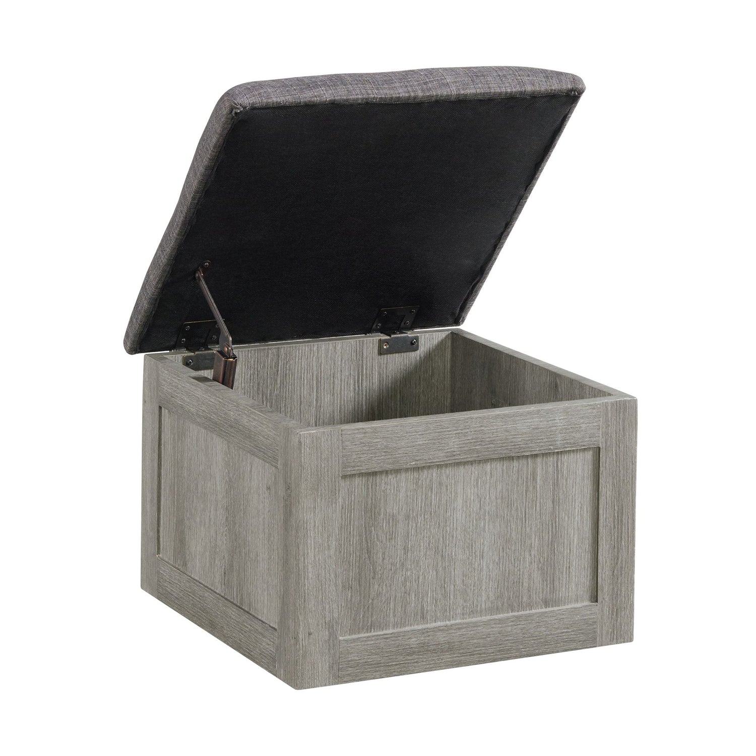 Uster Coffee Table W/Four storage Stools Grey - Tampa Furniture Outlet